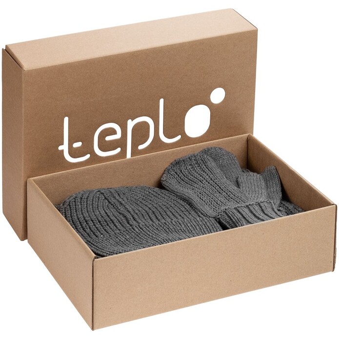 Набор Nordkyn Full Set с шарфом, серый, размер L