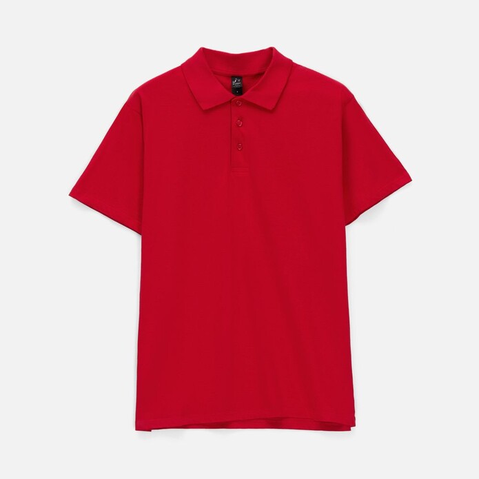 Рубашка поло мужская Prescott men 170 красная, размер M