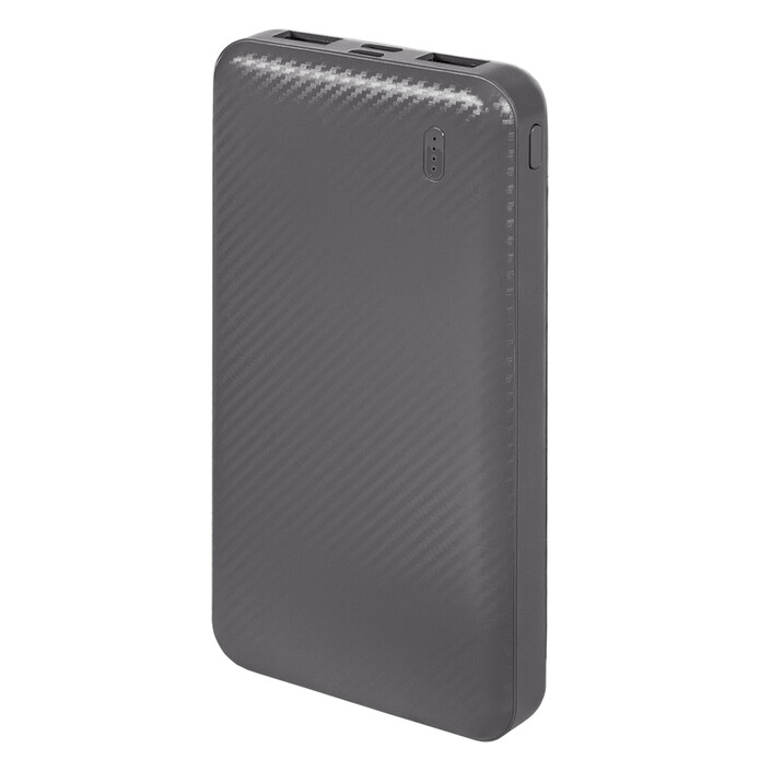 Универсальный аккумулятор Rib 10 (10000 мАч), серый, 13,5х6.8х1,5 см