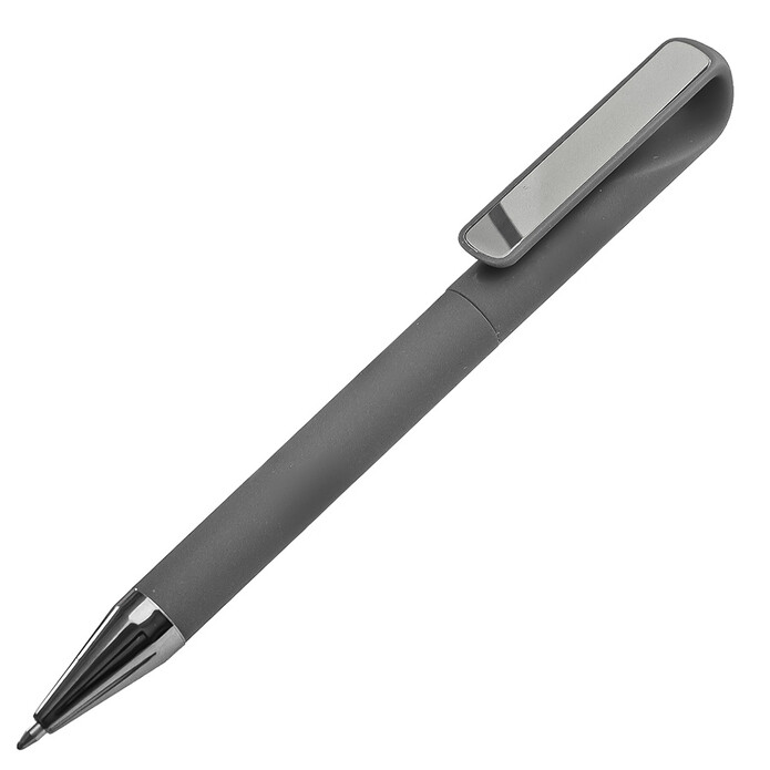 Ручка шариковая GLOSSY GUN с покрытием soft touch