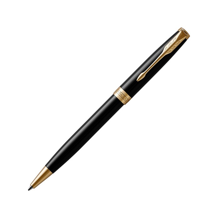 Ручка шариковая «Parker Sonnet Core Black Lacquer GT», черный/золотистый