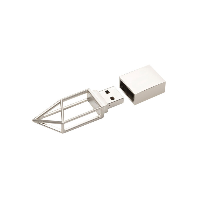 USB-флешка на 32 ГБ, micro USB  серебро
