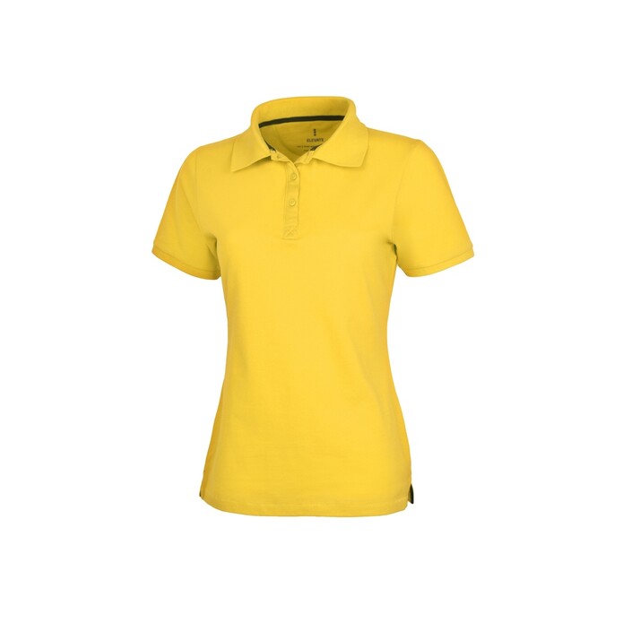 Calgary женская рубашка-поло с коротким рукавом, желтый