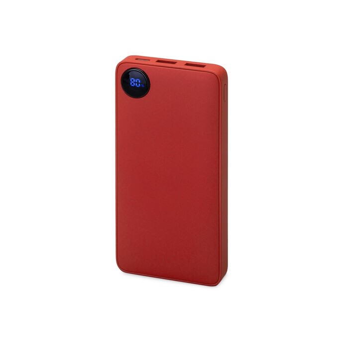 Внешний аккумулятор с дисплеем «Mild», 10 000 mAh, красный