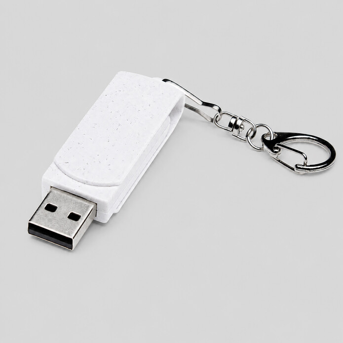 Флешка USB 2.0 Варуна на 128 ГБ, крапчатый белый