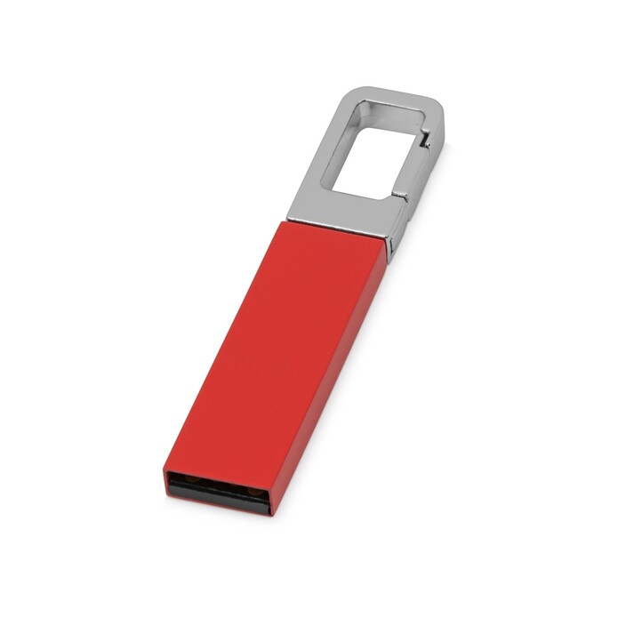 Флеш-карта USB 2.0 16 Gb с карабином 