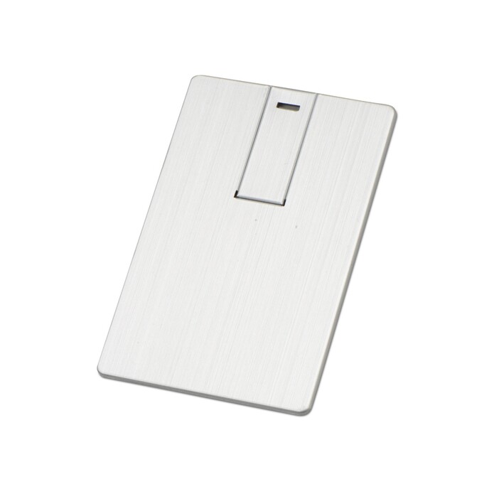 Флеш-карта USB 2.0 16 Gb в виде металлической карты 