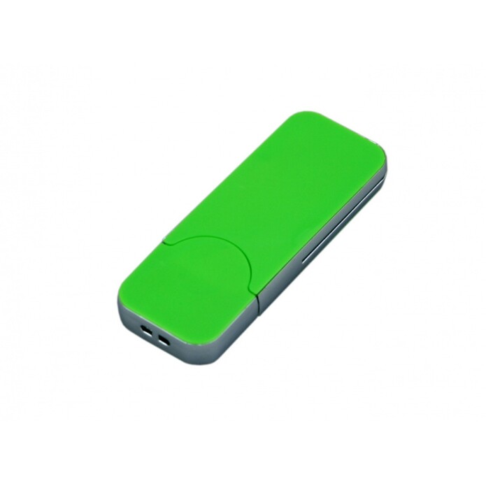 USB-флешка на 16 Гб в стиле I-phone, прямоугольнй формы, зеленый