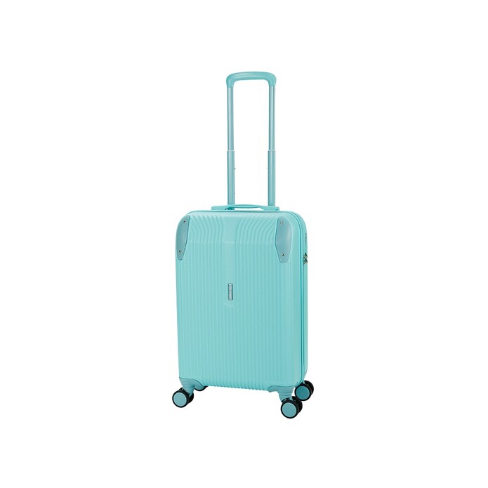 Чемодан TORBER В Отпуск, бирюзовый, ABS-пластик, 41 х 25 х 61 см, 48 л, 2,7 кг