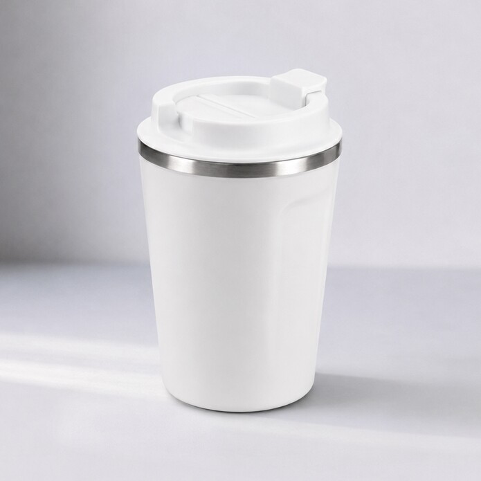 Термокружка CAFe COMPACT, 380 мл, белый