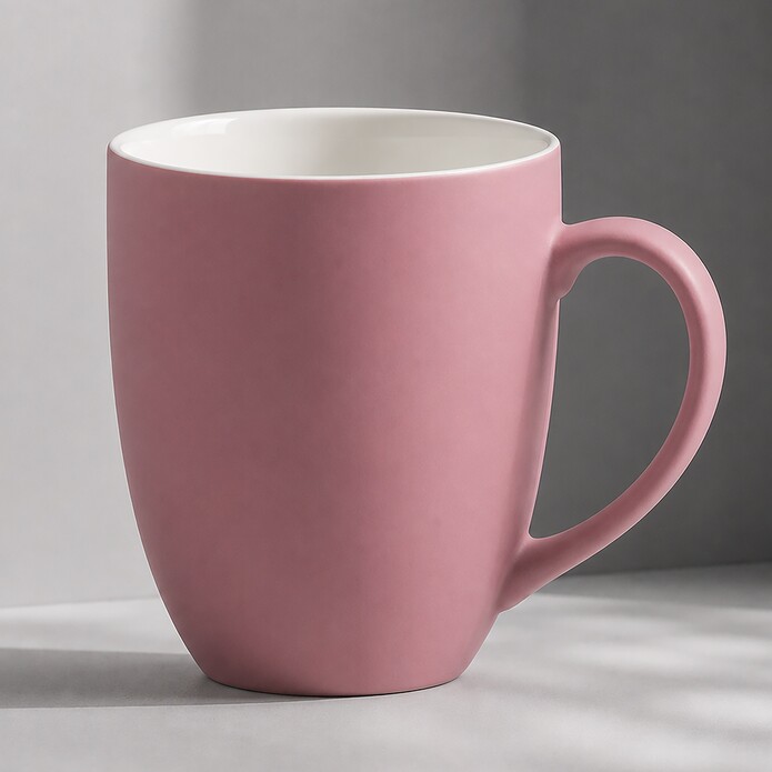 Кружка с покрытием soft-touch “Tulip Gum”, пыльно-розовый