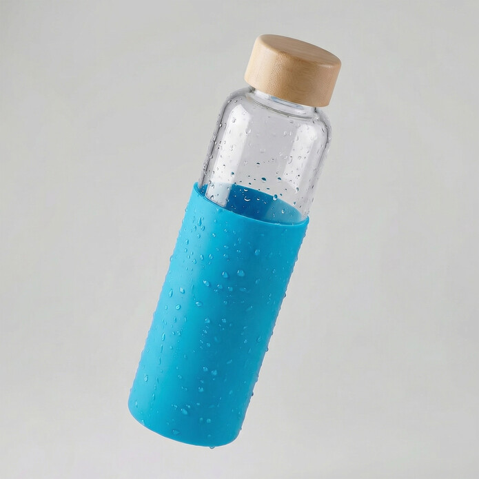 Бутылка для воды стеклянная 