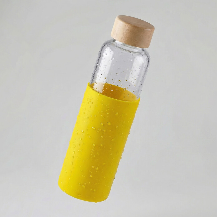 Бутылка для воды стеклянная 