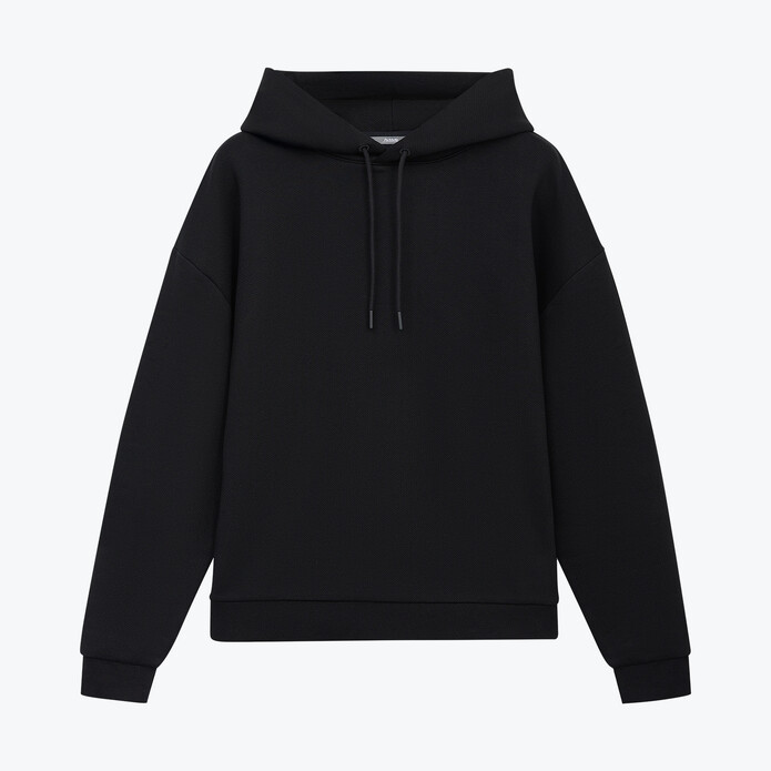 Худи релакс унисекс Баланс (Balance), с начесом, черный, размер 3XL/4XL